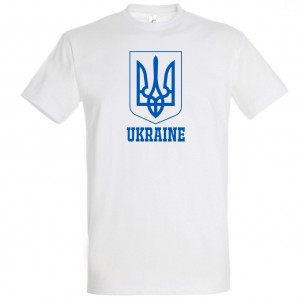 Balti Ukrainos marškinėliai